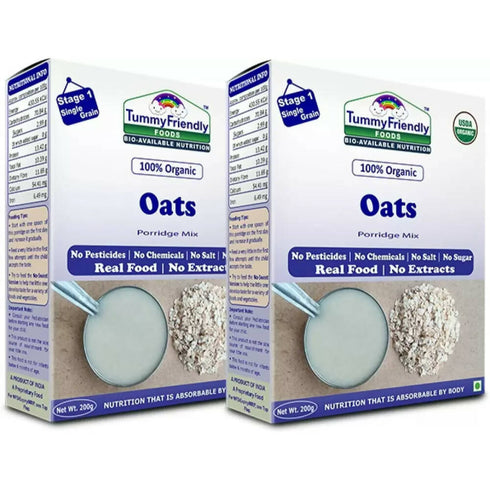 TummyFriendly Foods Certified Organic Oats Porridge Mix for 6 Months Old